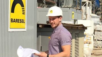 Sascha Widmayer. Jungbauleiter bei der Baresel GmbH, im Interview